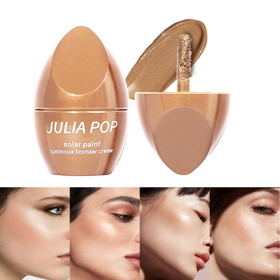 BEUKING Liquid Highlighter Bronzer Contour Illuminator Face Makeup Contouring Bronzer Cream Luminous Waterproof Long Lasting Matte Side Shadow Face Bronzing Stick for Women