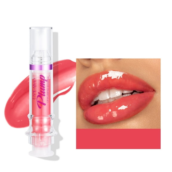 BEUKING Spicy Lip Gloss Plumper Glossy Lip Lipstick, Lifter Gloss, Hydrating, Volumizes, High-Shine, Lip Plumping Lip Glass Mirror Lip Glaze Lip Makeup, Plump & Pout Lip Plumper for Women Girls (#04)