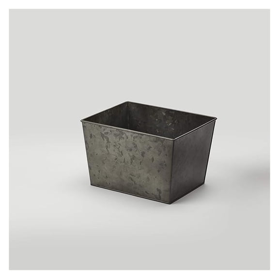 BEVDG129 Galvanized Beverage Tub, Rectangular, Onyx, Half-Size