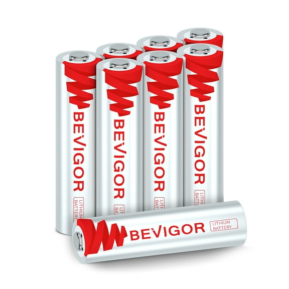 BEVIGOR AAA Lithium Batteries 8Pack, Triple A Lithium Batteries, 1.5V 1200mAh Longer Lasting AAA Batteries for Flashlight, Toys, Remote Control etc High-Tech Device, Non-Rechargeable