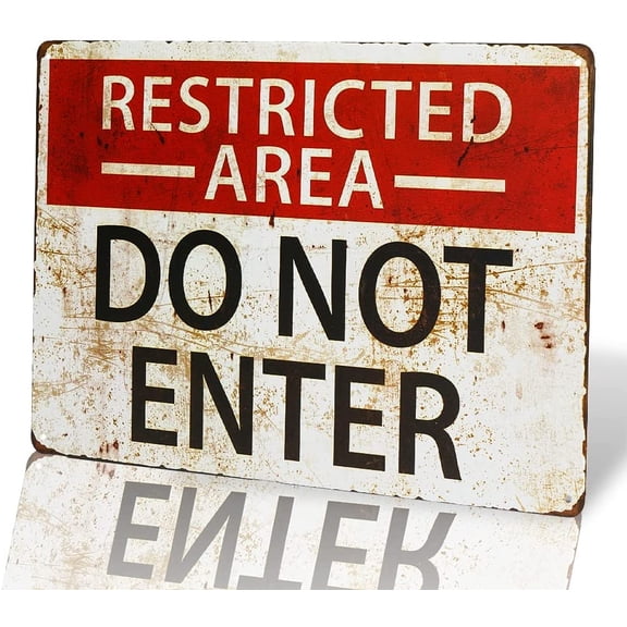 -BEWARE OF WELL JUST vintage Metal Sign garage signs for men home decor tin art decor drip tray