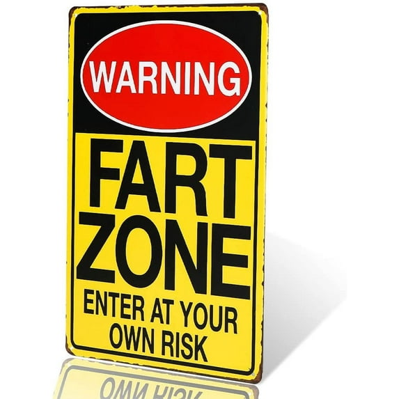 -BEWARE OF WELL JUST vintage Metal Sign garage signs for men home decor tin art decor drip tray