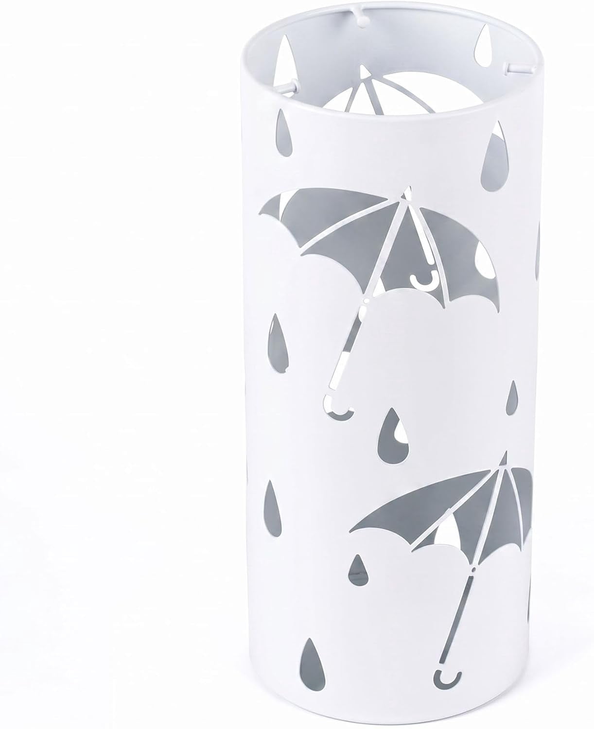 Umbrella Stand Rack for Entryway, Freestanding Round Metal Umbrella Holder, Rain Collection Umbrella Organizer Bin for for Can Walking Stick, Home Office Decor, Hold 4-5 Umbrellas