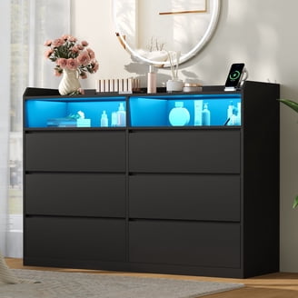 Shop Black Dressers for Bedroom Storage