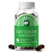 BEWORTHS Organic Tart Cherry Extract with Bilberry & Celery Seed, 101 Concentrated Formula for Joint & Muscle Comfort, Antioxidant Support - 120 Softgels