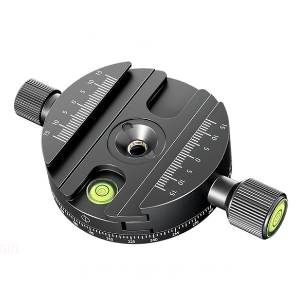 BEXIN 360 Panorama Quick Release Plate for DSLR Camera 60mm Aluminum Black