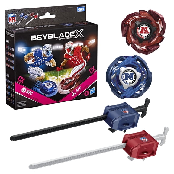 Beyblade X and NFL Collab AFC and NFC Tops, Ages 8 and up
