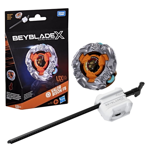 Beyblade X Valor Bison FB UX Infinity Starter Pack Set with Top & Launcher, Ages 8 and up