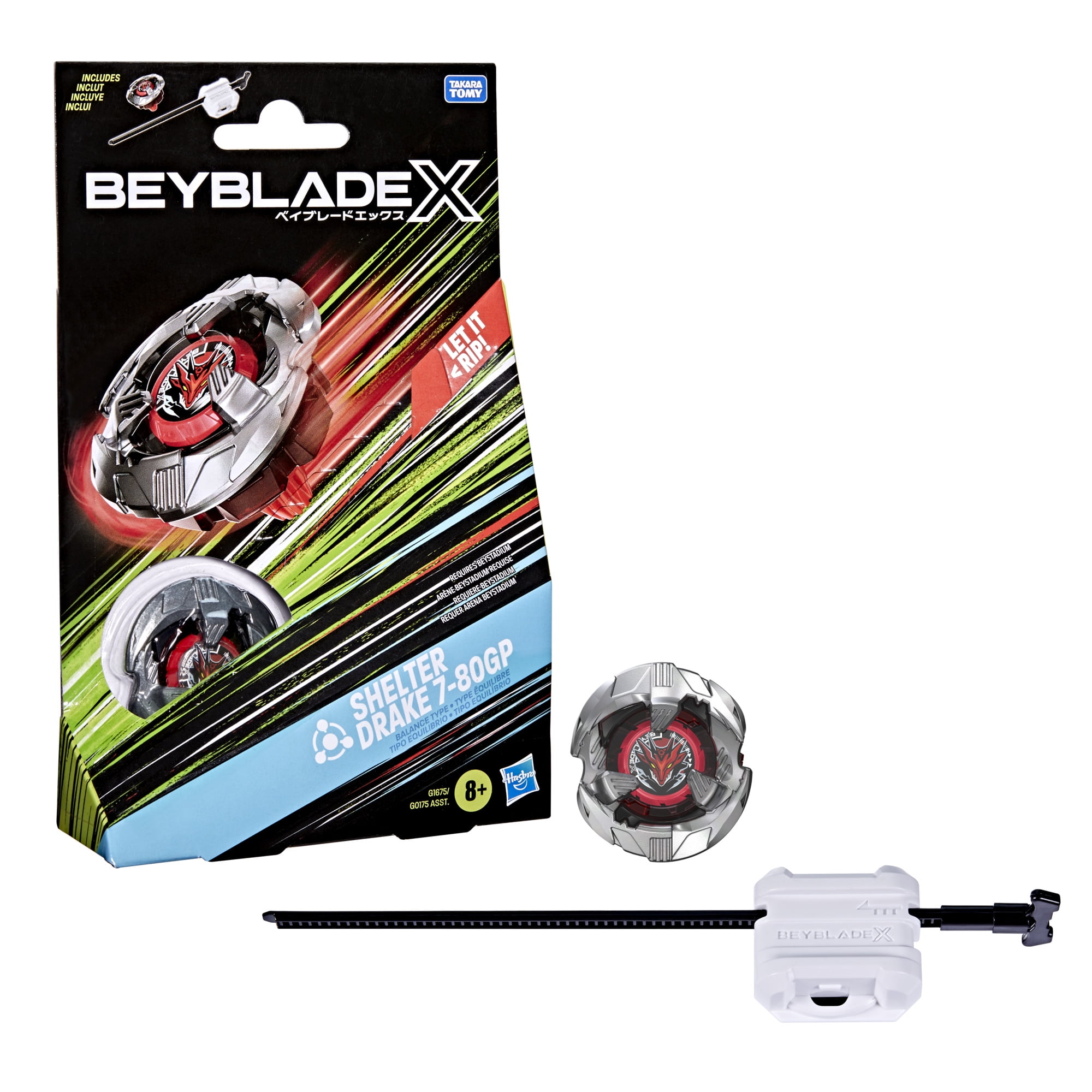 Beyblade X Shelter Drake 7-80GP BX Starter Pack Set with Balance