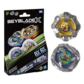 Beyblade X Calibur Samurai 6-70M BX & Obsidian Shell 3-85S BX Dual Battling Top, Multicolor, Ages 8+
