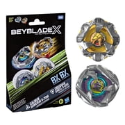 Beyblade X Calibur Samurai 6-70M BX & Obsidian Shell 3-85S BX Dual Battling Top, Multicolor, Ages 8+