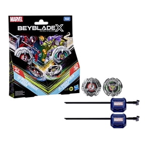 Beyblade X and Marvel Collab Miles Morales 1-60GN vs. Green Goblin 9-80HT Ages 8+