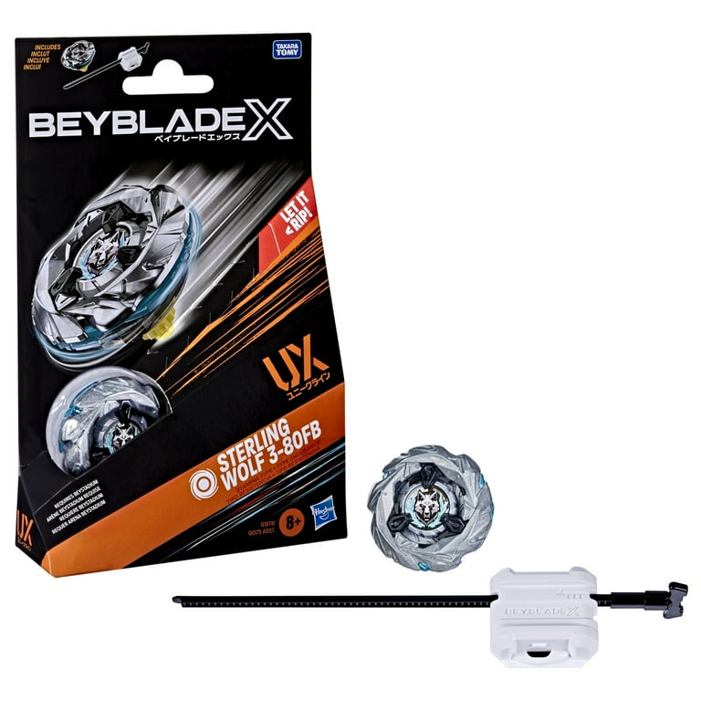 Beyblade X Sterling Wolf 3-80FB UX Starter Pack Set with Stamina