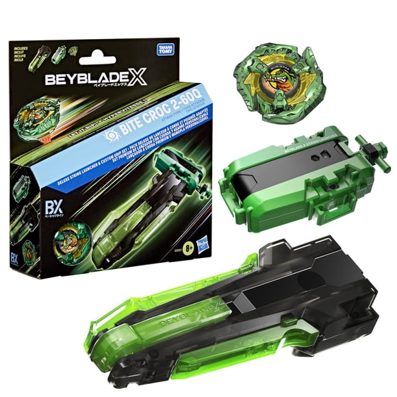Beyblade X Deluxe String Launcher with Custom Grip & Right-Spinning Top Toy