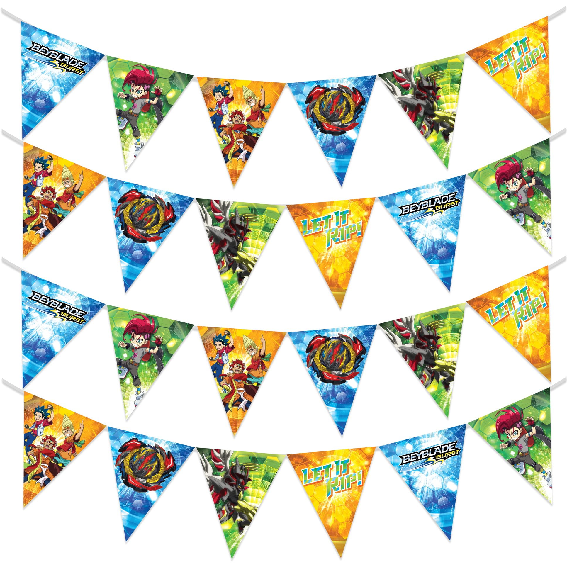 BEYBLADE Birthday Banner Pennant BEYBLADE Party Supplies