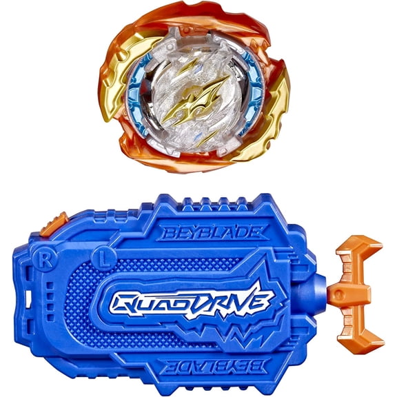BEYBLADE Burst QuadDrive Cyclone Fury String Launcher Set - Battle Game Set with String Launcher and Right-Spin Battling Top Toy