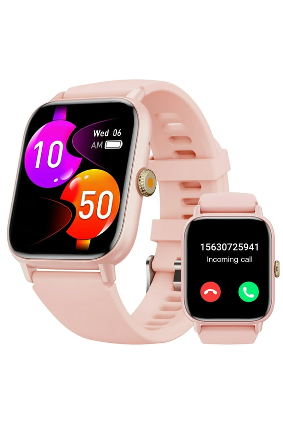 Smart Watch 1.85" Pink Aluminum Case with Pink Sport Band