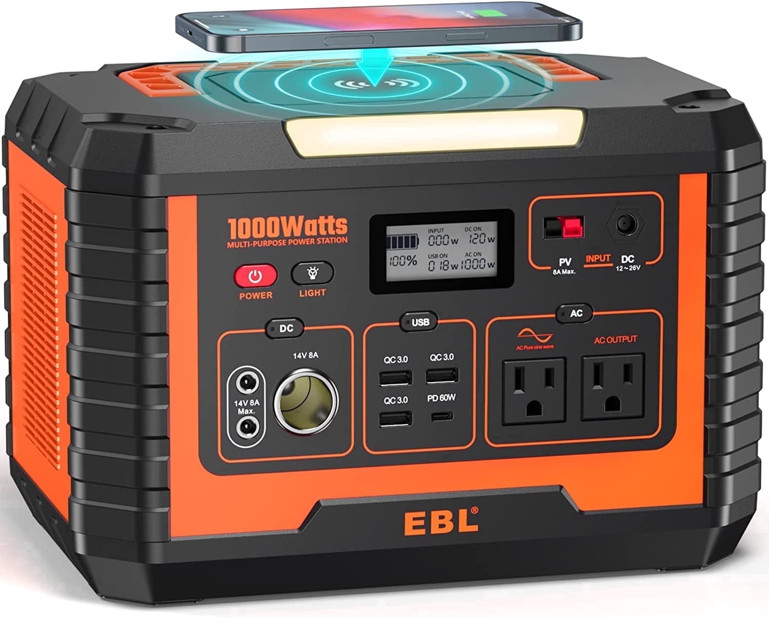 BEYGO 1000W Continuous Portable Power Station