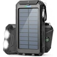 BEYGO 20000mAh Solar Charger for Cell Phone iPhone, Portable Solar