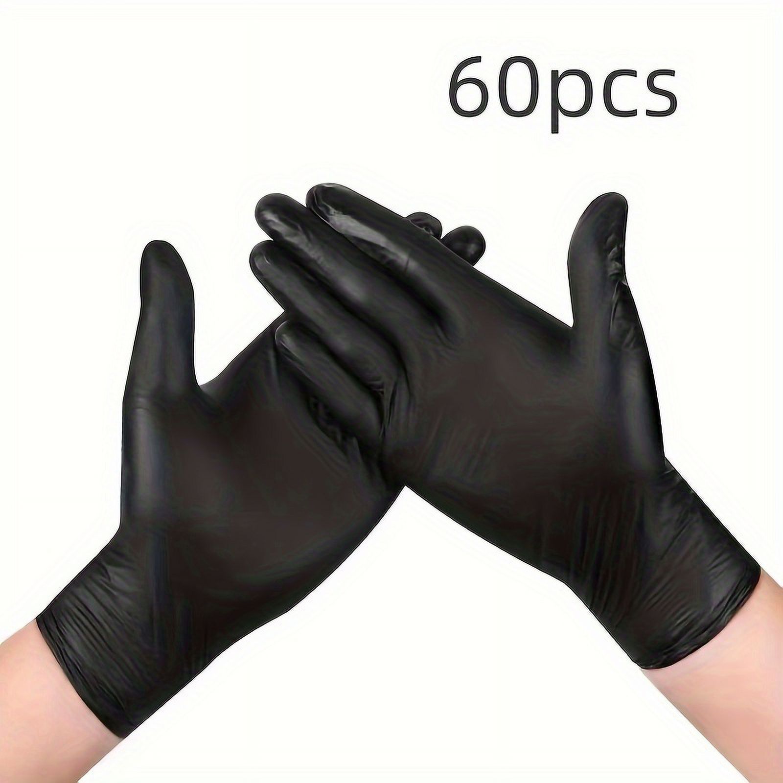 BEYII Black Nitrile Gloves AllergyFree Powder & Latex Free Durable
