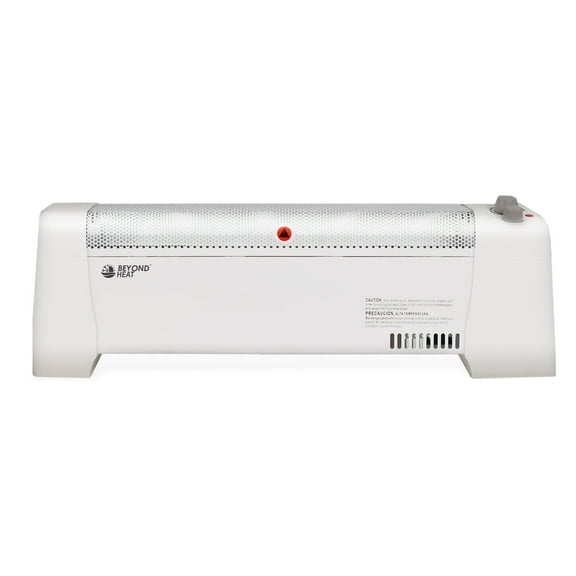 BEYOND HEAT Electric Baseboard Heater, 1500W Convection Heater with Adjustable thermostat and Overheat Protection, Slient Operation Heater for indoor use, White Digital