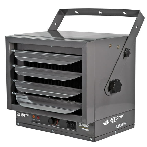BEYOND HEAT Garage Heater, 5000W Heater for Garage with 3 Heating Setting, Adjustable Thermostat, Overheat Protection for Garage, Workshop and Warehouse