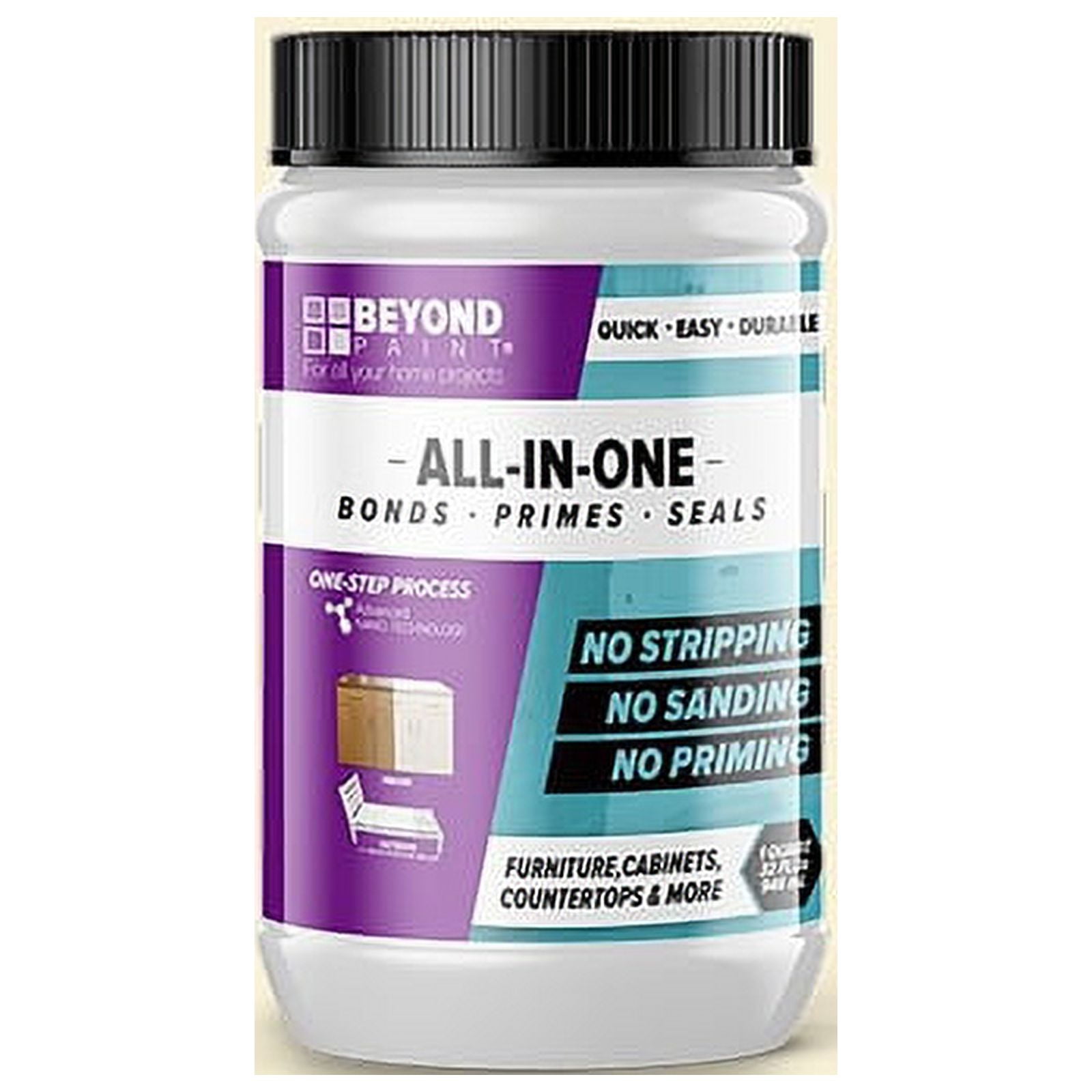 BEYOND PAINT All in One Multi Use Refinishing Paint, 1 Quart, Off White