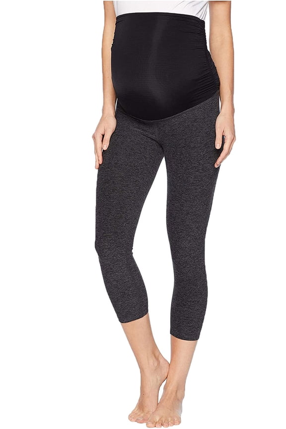Women's Maternity Leggings, Black/Grey, X-Small