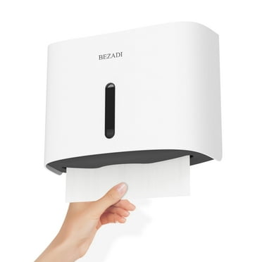 BEZADI Tissue Dispenser Multifold Wall-Mounted Toilet Paper Holders, 1 Count