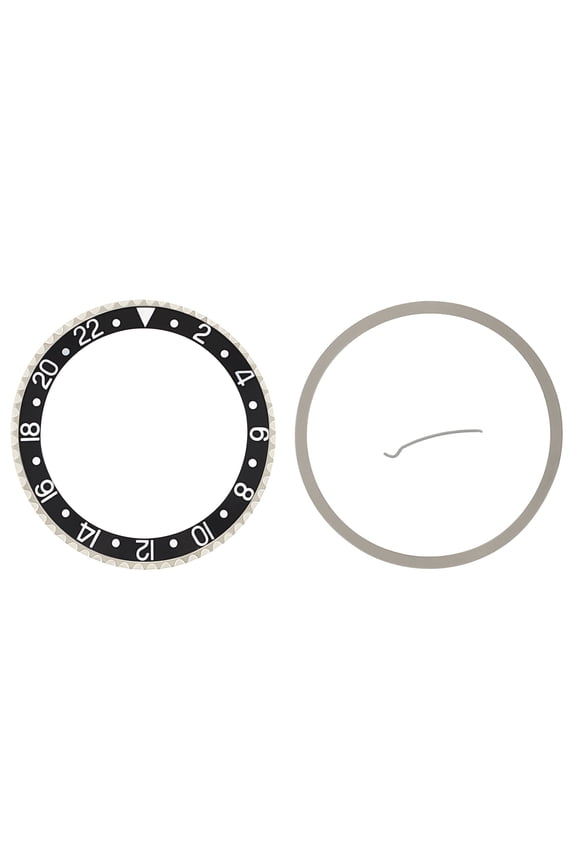 BEZEL + CERAMIC INSERT FOR ROLEX GMT WATCH 16700 16710 16718 16760 BLACK