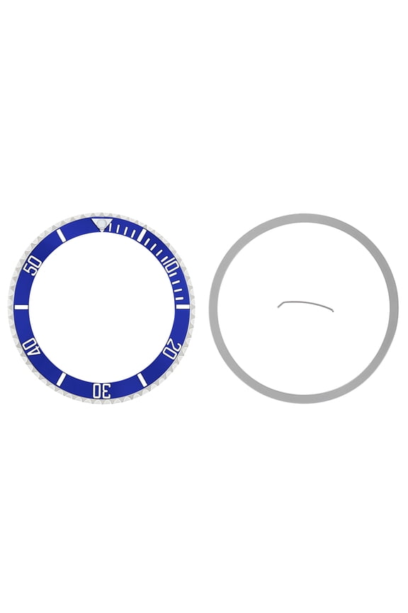 BEZEL & CERAMIC INSERT FOR ROLEX SUBMARINER 16800 16803 16608 16610 16613 BLUE