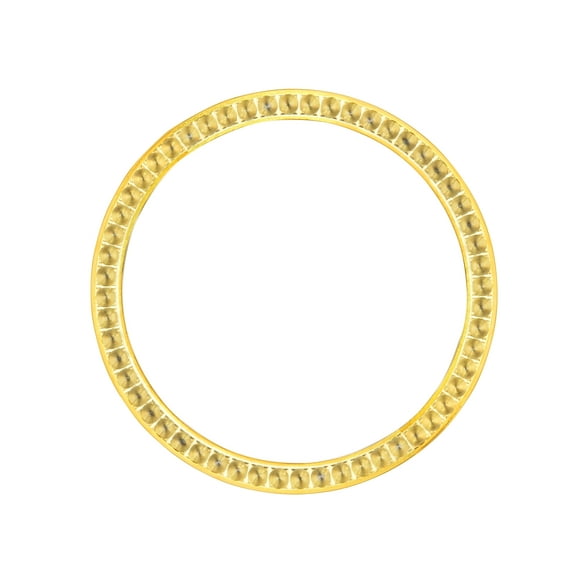 BEZEL FOR DIAMOND 26MM ROLEX LADY DATEJUST WITH DATE 69173 WATCH GOLD COLOR