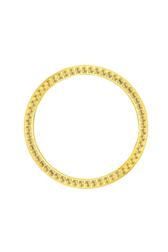 BEZEL FOR DIAMOND 26MM ROLEX LADY DATEJUST WITH DATE 69173 WATCH GOLD COLOR