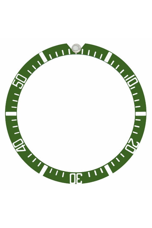 BEZEL INSERT ALUMINUM FOR ROLEX SEA DWELLER MILITARY WATCH 1665 5517 GREEN