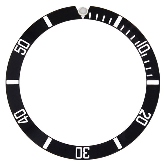 BEZEL INSERT ALUMINUM FOR ROLEX TUDOR WATCH SUBMARINER 79190 BLACK