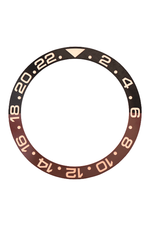 BEZEL INSERT CERAMIC FOR ROLEX GMT MASTER 116710 116713 116710LN BLACK BROWN ROSE