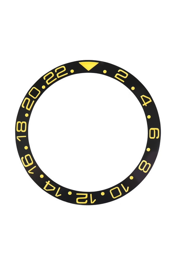 BEZEL INSERT CERAMIC FOR ROLEX GMT SAPAHIRE 16700 16710 16718 16760 BLACK GOLD F