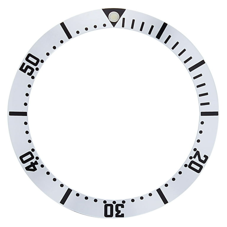 BEZEL INSERT FOR 36MM OMEGA SEAMASTER MIDSIZE 300M 168.1622 WATCH SILVER COLOR