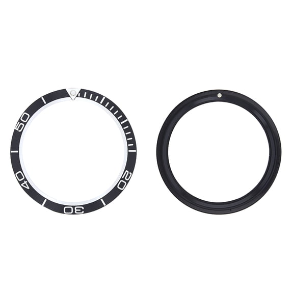 BEZEL INSERT FOR 42MM CASE OMEGA SEAMASTER PLANET OCEAN 232.30.42.21.01.001 BLAC