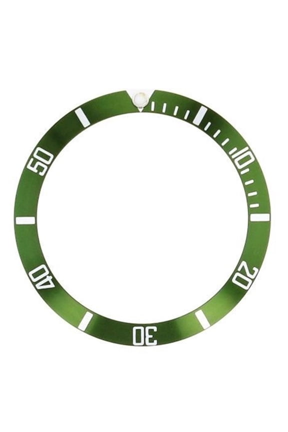 BEZEL INSERT FOR 44MM ALPHA SUBMARINER DIVER AUTOMATIC GREEN WATCH