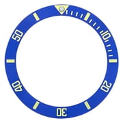 BEZEL INSERT, 90mm, Blue, Compatible With INVICTA DIVER 8926OB 8928 9937 8928OB PRO DIVER BLUE GOLD FONT