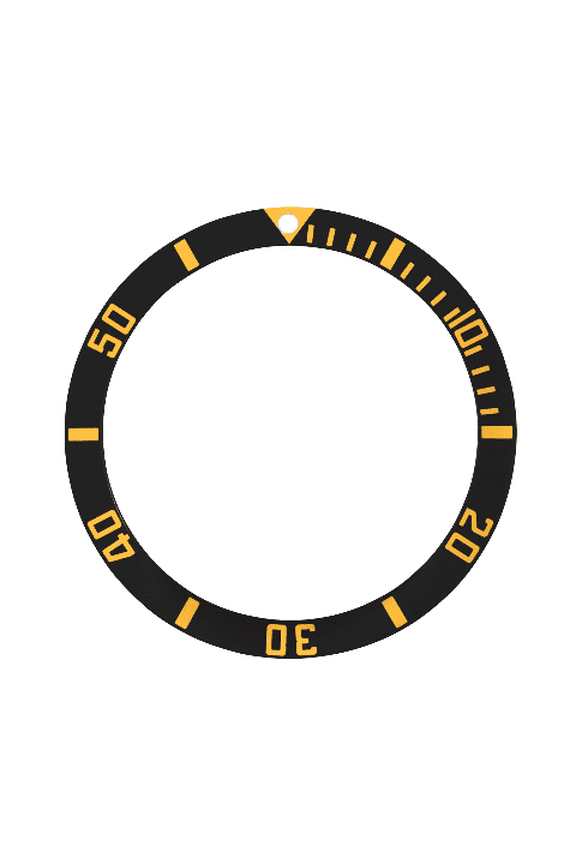 BEZEL INSERT FOR OMEGA SEAMASTER 200 396.1042 PROFESSIONAL WATCH BLACK GOLD