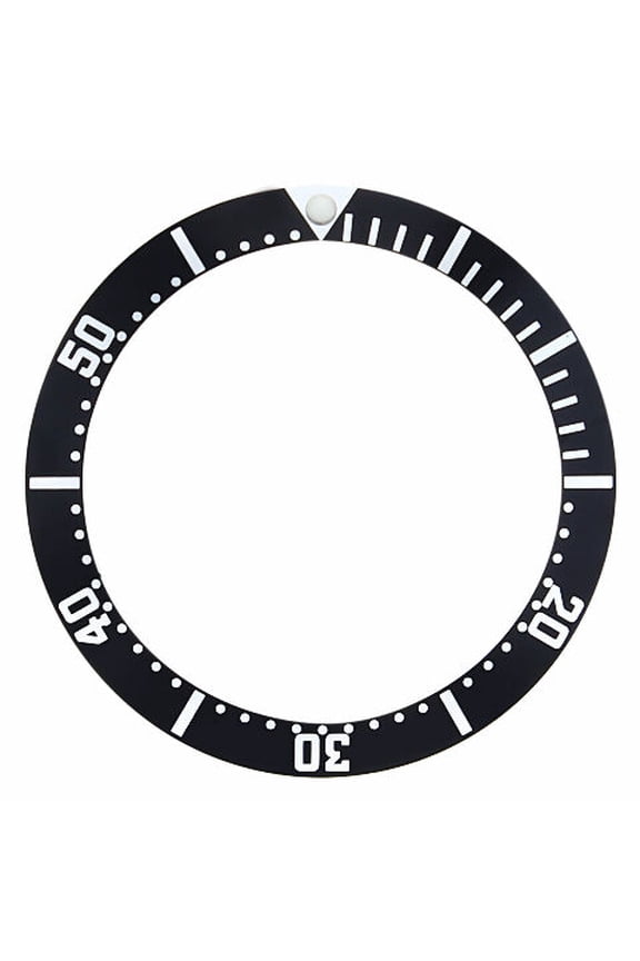 BEZEL INSERT FOR 300M OMEGA SEAMASTER CHRONOGRAPH 2598.80 , 2599.80 WATCH BLACK