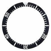 BEZEL INSERT FOR 300M OMEGA SEAMASTER CHRONOGRAPH 2598.80 , 2599.80 WATCH BLACK