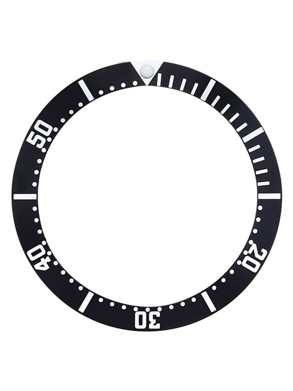 BEZEL INSERT, 10mm, Black, Compatible With OMEGA SEAMASTER 300M PROFESSIONAL CHRONOGRAPH 2599.80 BLACK