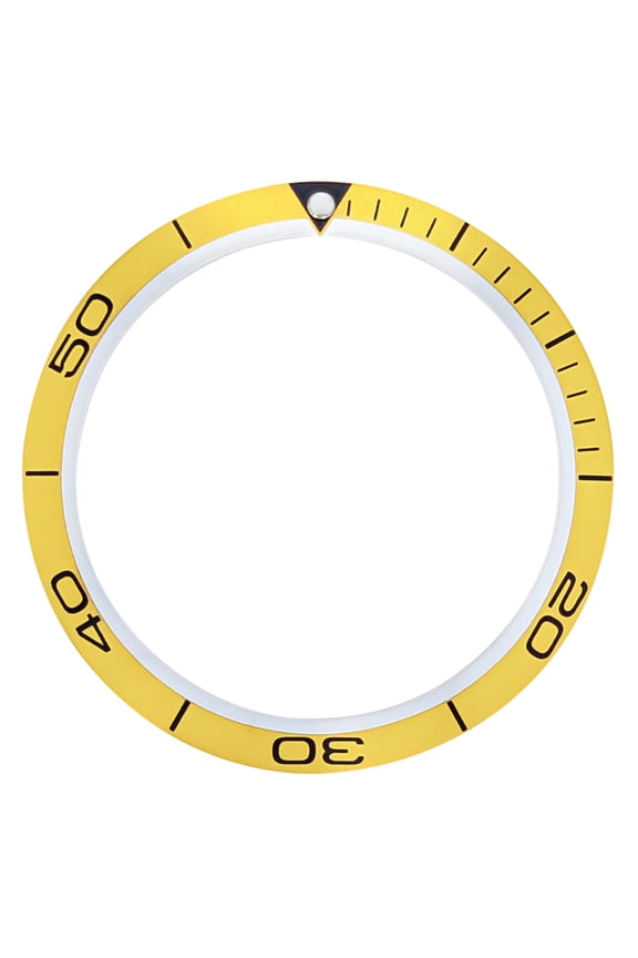 BEZEL INSERT FOR OMEGA SEAMASTER PLANET OCEAN WATCH FIT 41MM CASE LIGHT ORANGE