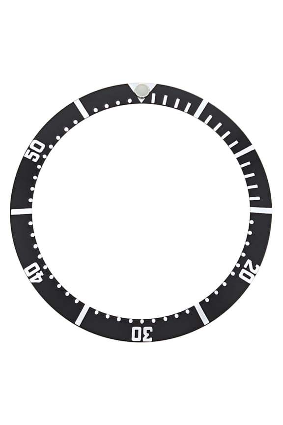 BEZEL INSERT FOR OMEGA SEAMASTER WATCH  BLACK 36MM X 30MM BEVEL