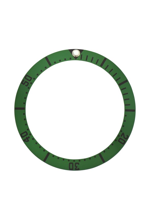 BEZEL INSERT FOR OMEGA SEAMASTER WATCH TO FIT 41MM CASE GREEN WITH BLACK NUMBERS