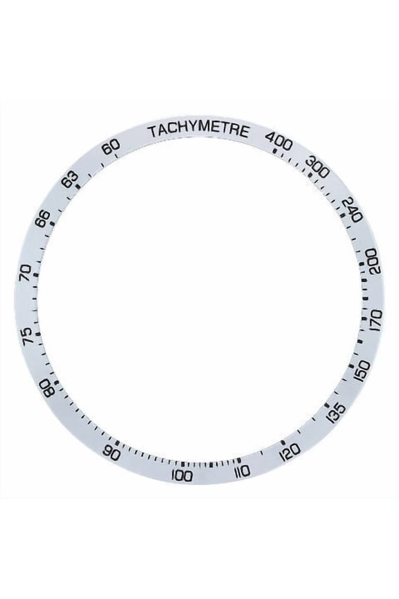 BEZEL INSERT FOR 41.5MM OMEGA SPEEDMASTER 9300 CHRONO 331-10-42-51-01-002 SILVER