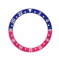 thumbnail image 1 of BEZEL INSERT FOR ROLEX GMT 16700 16718 16760 FUCHSIIA BLUE RED/PINKISH, 1 of 2